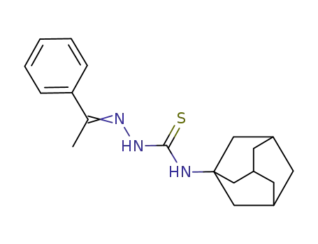 Molecular Structure of 70619-15-7 (Acetphenone 4-[1-adamantyl]-3-thiosemicarbazone)