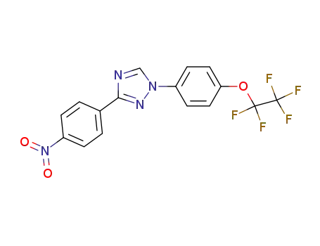 Molecular Structure of 1181214-80-1 (3-(4-nitrophenyl)-1-(4-(pentafluoroethoxy)phenyl)-1H-1,2,4-triazole)