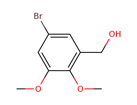 Molecular Structure of 86232-34-0 (Benzenemethanol, 5-bromo-2,3-dimethoxy-)