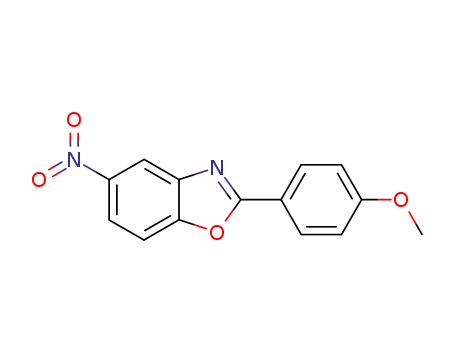 Molecular Structure of 1033-85-8 (Benzoxazole, 2-(4-methoxyphenyl)-5-nitro-)