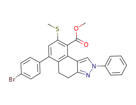 methyl 6-(4-bromophenyl)-8-(methylthio)-2-phenyl-4,5-dihydro-2H-benzo[e]indazole-9-carboxylate