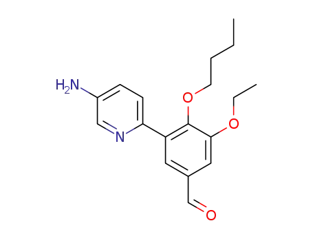 Molecular Structure of 1357166-90-5 (3-(5-aminopyridin-2-yl)-4-butoxy-5-ethoxybenzaldehyde)