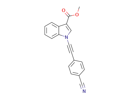 methyl 1-((4-cyanophenyl)ethynyl)-1H-indole-3-carboxylate