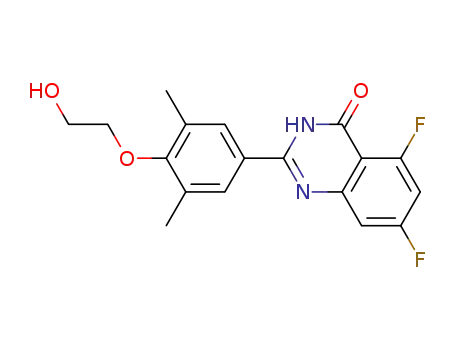 5,7-difluoro-2-[4-(2-hydroxy-ethoxy)-3,5-dimethyl-phenyl]-3H-quinazolin-4-one