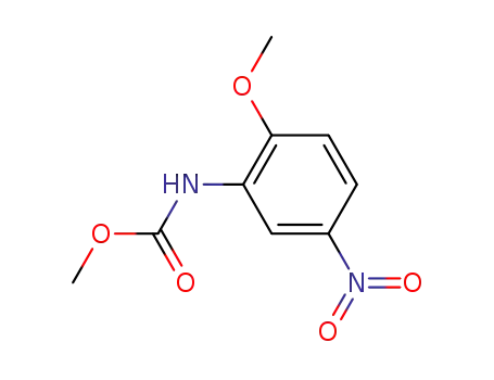 Molecular Structure of 63379-21-5 (Carbamic acid, (2-methoxy-5-nitrophenyl)-, methyl ester)