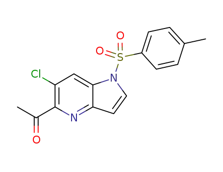 1-(6-chloro-1-tosyl-1H-pyrrolo[3,2-b]pyridin-5-yl)ethanone