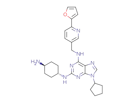 N<SUP>2</SUP>-(4-aminocyclohexyl)-9-cyclopentyl-N<SUP>6</SUP>-(6-furan-2-yl-pyridin-3-ylmethyl)-9H-purine-2,6-diamine