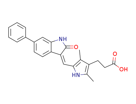 SU 16f;5-[1,2-Dihydro-2-oxo-6-phenyl-3H-indol-3-ylidene)Methyl]-2,4-diMethyl-1H-pyrrole-3-propanoicacid