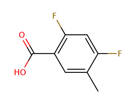 Molecular Structure of 367954-99-2 (2,4-Difluoro-5-Methylbenzoic Acid)
