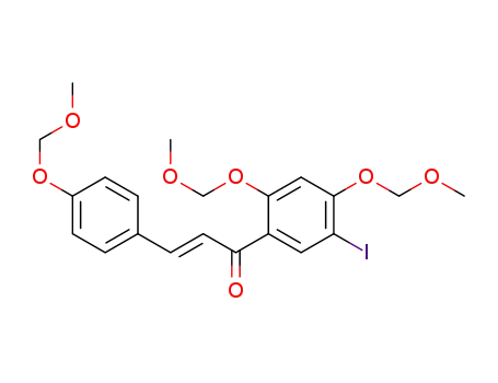 (E)-1-(5-iodo-2,4-bis(methoxymethoxy)phenyl)-3-(4 (methoxymethoxy)phenyl)prop-2-en-1-one