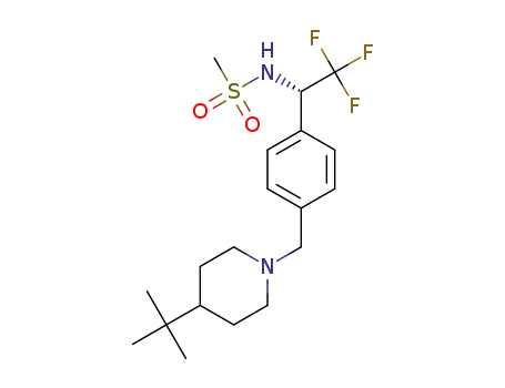 N-[(1S)-1-{4-[(4-tert-butylpiperidin-1-yl)methyl]phenyl}-2,2,2-trifluoroethyl]methanesulfonamide