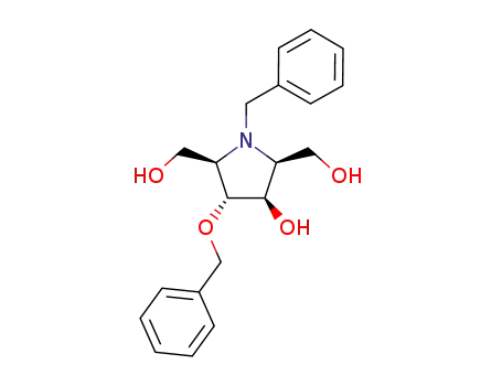 (2R,3R,4R,5S)-N<sup>(1)</sup>-benzyl-2,5-bis(hydroxymethyl)-3-benzyloxy-4-hydroxypyrrolidine