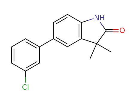 5-(3-chlorophenyl)-3,3-dimethyl-1,3-dihydro-2H-indole-2-one