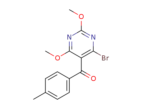 p-tolyl(4-bromo-2,6-dimethoxy-5-pyrimidineyl)methanone
