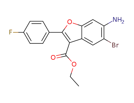 ethyl 6-amino-5-bromo-2-(4-fluorophenyl)benzofuran-3-carboxylate