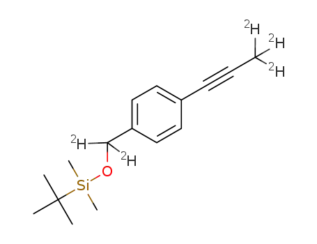 tert-butyldimethyl((4-(prop-1-yn-1-yl)benzyl)oxy)silane-d5