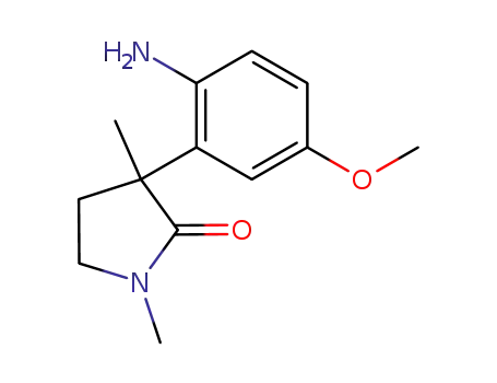 2-Pyrrolidinone, 3-(2-amino-5-methoxyphenyl)-1,3-dimethyl-