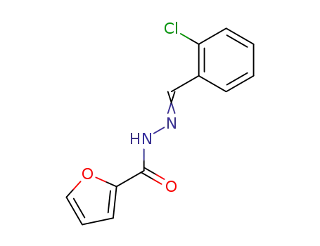 Molecular Structure of 35558-96-4 (2-Furancarboxylicacid, 2-[(2-chlorophenyl)methylene]hydrazide)