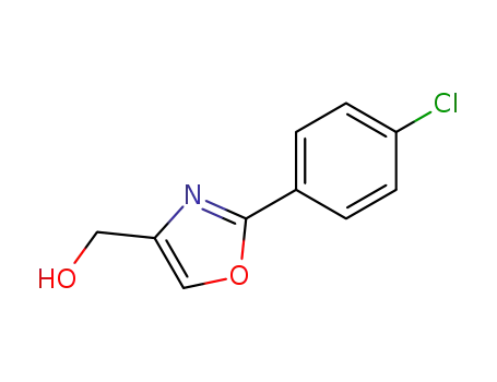 Molecular Structure of 22087-22-5 ([2-(4-CHLORO-PHENYL)-OXAZOL-4-YL]-METHANOL)
