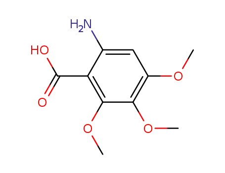 Molecular Structure of 1967-88-0 (6-amino-2,3,4-trimethoxybenzoic acid)