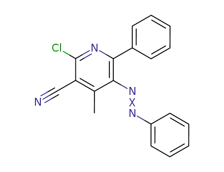 2-Chloro-4-methyl-6-phenyl-5-phenylazo-nicotinonitrile