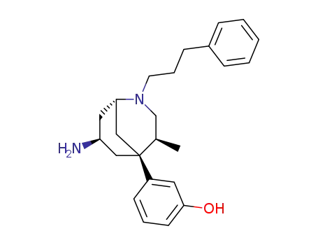 (1R,4S,5S,7R)-(-)-5-(3-hydroxyphenyl)-4-methyl-2-(3-phenylpropyl)-2-azabicylo-[3.3.1]nonan-7-amine