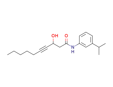 3-hydroxy-N-(3-isopropylphenyl)dec-4-ynamide