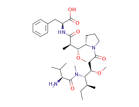 N-{(2R,3R)-3-methoxy-3-[(2S)-1-{(3R,4S,5S)-3-methoxy-5-methyl-4-[methyl(L-valyl)amino]heptanoyl]pyrrolidin-2-yl]-2-methylpropanoyl]-L-phenylalanine
