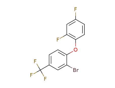 Molecular Structure of 183110-63-6 (2-bromo-1-(2,4-difluorophenoxy)-4-(trifluoromethyl)benzene)