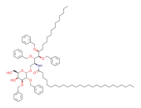 (2S,3S,4R,5S)-3,4,5-tris(benzyloxy)-2-(hexacosanoylamino)octadecyl 2,3-di-O-benzyl-α-D-galactopyranoside