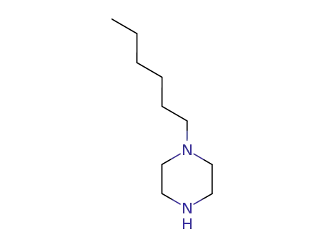 Molecular Structure of 51619-55-7 (1-(1-HEXYL)-PIPERAZINE)