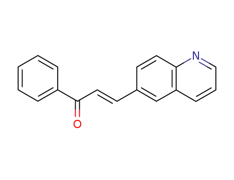 Molecular Structure of 130520-42-2 ((2E)-1-phenyl-3-(6-quinolinyl)-2-propen-1-one)