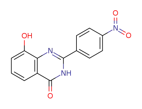 Molecular Structure of 172462-88-3 (4(1H)-Quinazolinone,  8-hydroxy-2-(4-nitrophenyl)-  (9CI))
