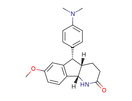 (4aS,5S,9bS)-5-(4-Dimethylamino-phenyl)-7-methoxy-1,3,4,4a,5,9b-hexahydro-indeno[1,2-b]pyridin-2-one