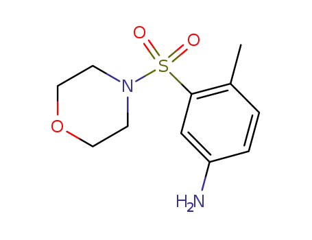 Molecular Structure of 114500-32-2 (4-Methyl-3-(4-Morpholinosulfonyl)aniline)