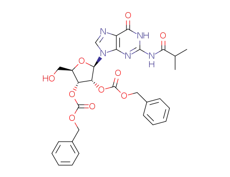 N-isobutyroyl-2’,3’-di-O-(carbobenzyloxy)guanosine