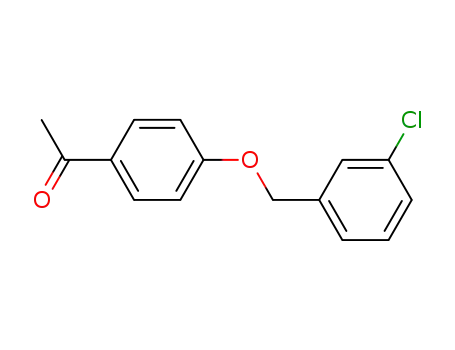Molecular Structure of 79615-76-2 (Ethanone, 1-[4-[(3-chlorophenyl)methoxy]phenyl]-)