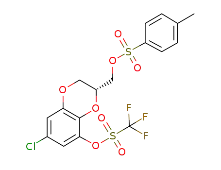 (R)-Toluene-4-sulfonic acid 6-chloro-8-trifluoromethanesulfonyloxy-2,3-dihydro-benzo[1,4]dioxin-2-ylmethyl ester