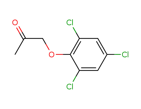 Molecular Structure of 91406-72-3 (2-Propanone, 1-(2,4,6-trichlorophenoxy)-)