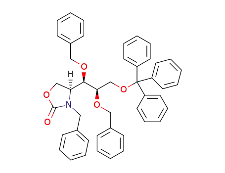 (4S)-3-benzyl-4-[(1'R,2'R)-1',2'-bis(benzyloxy)-3'-(trityloxy)propyl]oxazolidin-2-one