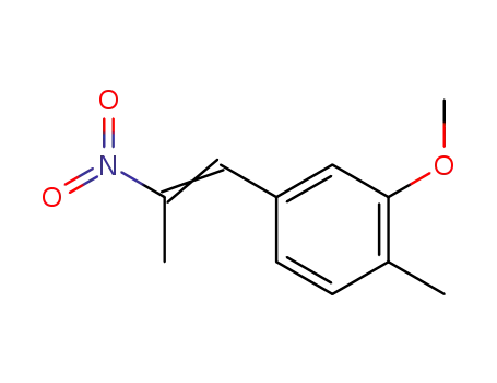 Molecular Structure of 27571-99-9 (2-methoxy-1-methyl-4-[2-nitroprop-1-enyl]benzene)