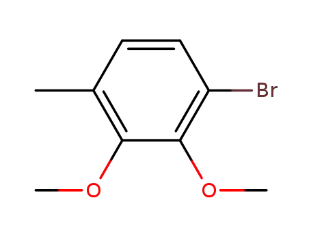 Molecular Structure of 201471-78-5 (Benzene, 1-bromo-2,3-dimethoxy-4-methyl-)