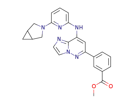 methyl 3-(8-(6-(3-aza-bicyclo[3.1.0]hexan-3-yl)pyridin-2-ylamino)imidazo[1,2-b]pyridazin-6-yl)benzoate