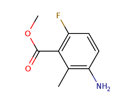 Benzoic acid, 3-amino-6-fluoro-2-methyl-, methyl ester