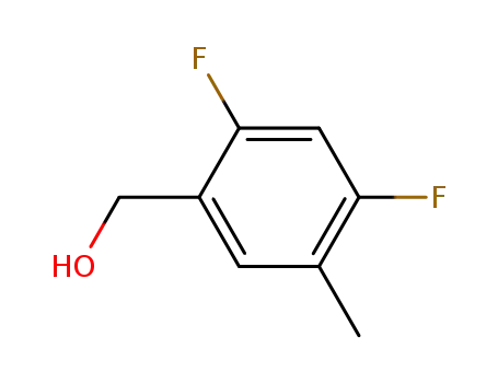 Molecular Structure of 315204-46-7 (Benzenemethanol, 2,4-difluoro-5-methyl- (9CI))