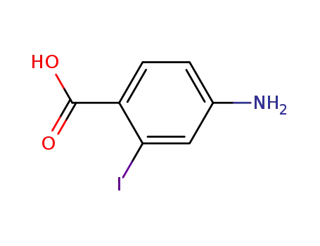 Molecular Structure of 73655-51-3 (4-Amino-2-iodobenzoic acid)