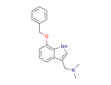 Molecular Structure of 94067-27-3 (7-BENZYLOXYGRAMINE)
