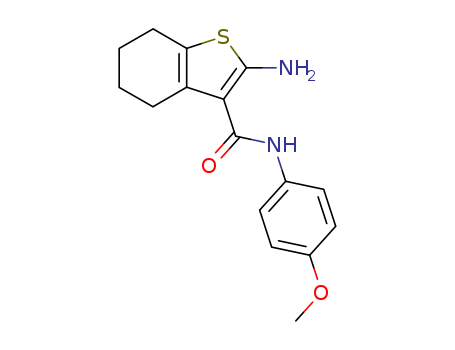 2-Amino-4,5,6,7-tetrahydro-benzo[B]thiophene-3-carboxylicacid (4-methoxy-phenyl)-amide
