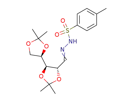 Molecular Structure of 170028-87-2 (D-xylose-(2R,3R,4R)-5-di-O-isopropylidene-[4-(methylphenyl)sulfonyl]hydrazone)