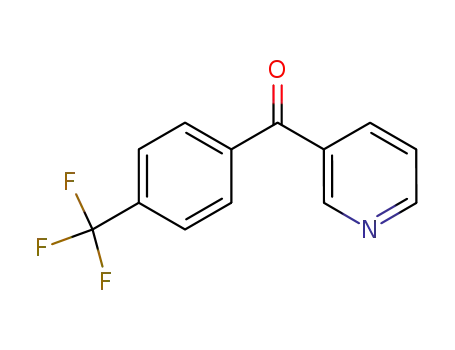 Molecular Structure of 21221-92-1 ((4-(trifluoroMethyl)phenyl)(pyridin-3-yl)Methanone)